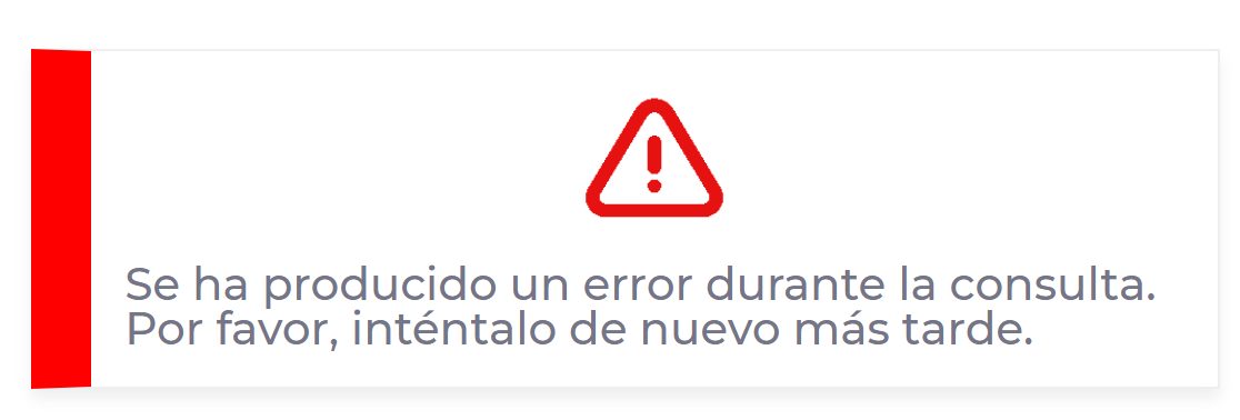 Imagen de error de servicio